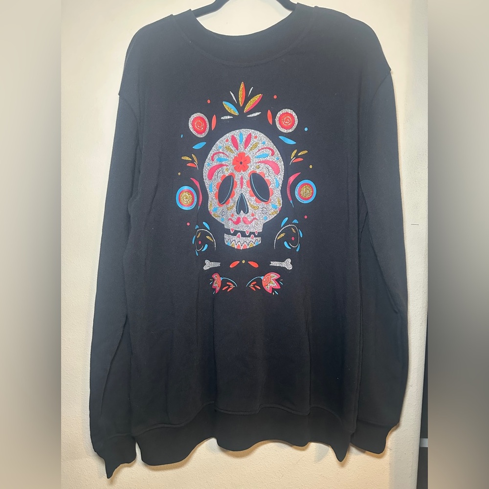 NEW - Better Together - Black Sugar Skull Long Sleeve Sweatshirt